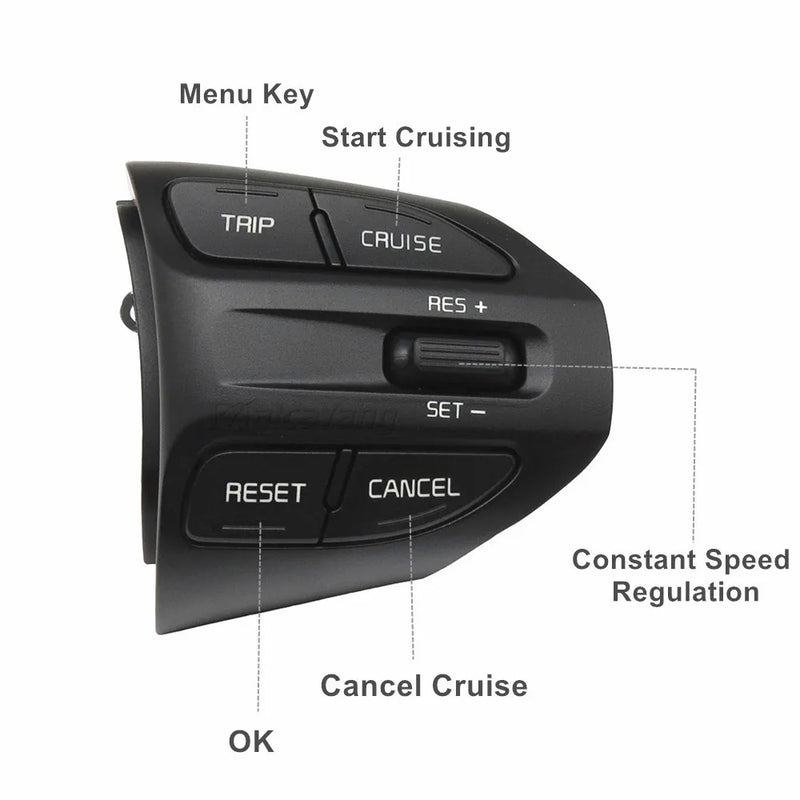 Steering Wheel Button For KIA K2 RIO 2017 2018 2019 2020 2021 RIO X LINE Buttons Bluetooth Phone Cruise Control Volume .