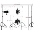 Photography Lighting Kit With 2x2M Photo Background Muslin Backdrops Softbox Light Stand Portable Bag Soft BoxFor Photo Studio