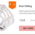 High Quality New arrival Fashion gift Charm Party New arrival rhinestone wedding jewelry Stainless Steel CZ Crystal Rings