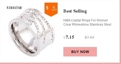 High Quality New arrival Fashion gift Charm Party New arrival rhinestone wedding jewelry Stainless Steel CZ Crystal Rings