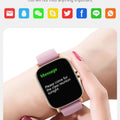Smart watch with full touch screen, call, message reminder, music control and other functions, compatible with iPhone/android mo