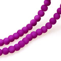 OlingArt Rubber Glass Beads High 6MM Quality 100PCS/Lot Candy Color Neon Matte Loose Handmade DIY Jewelry Making Bracelet