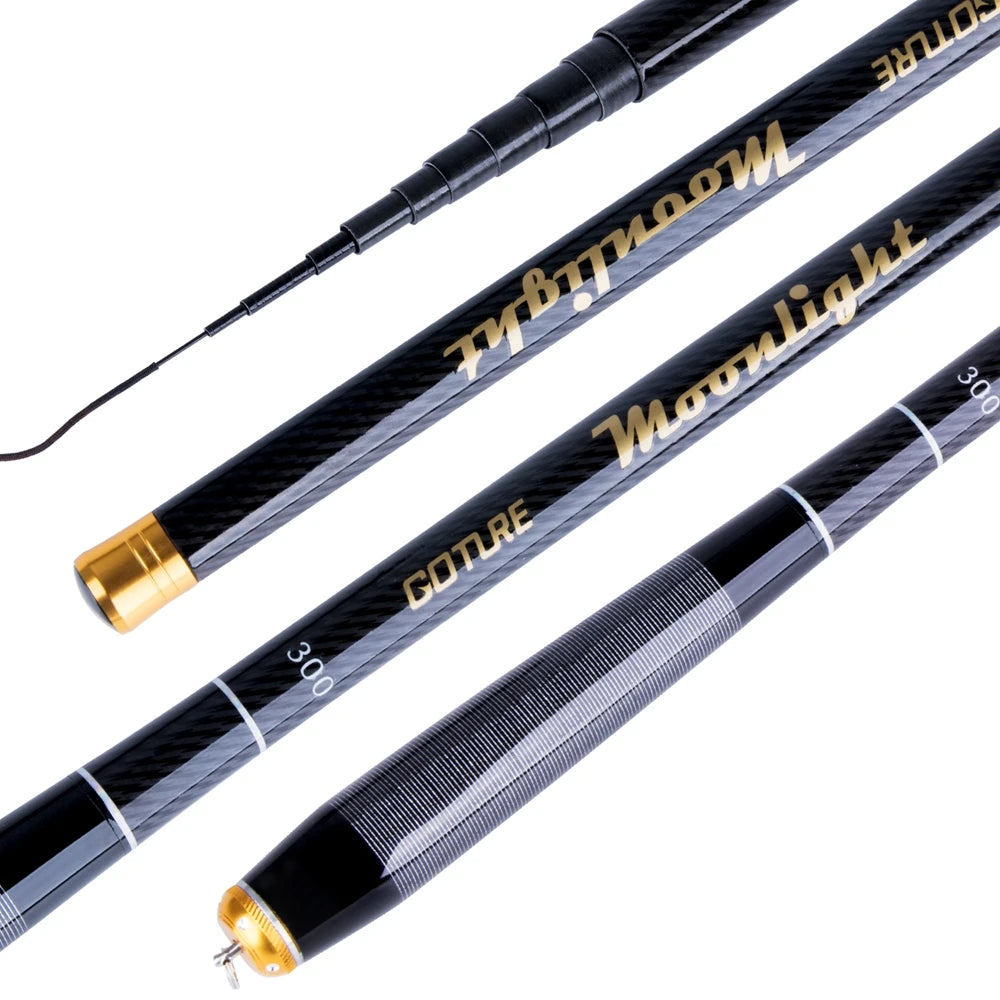 Goture Seeker Telescopic Fishing Rod Carbon Fiber 24T 1.8M-7.2M Carp Fishing Rods Feeder Hand Pole Pesca Olta Fishing Tackles