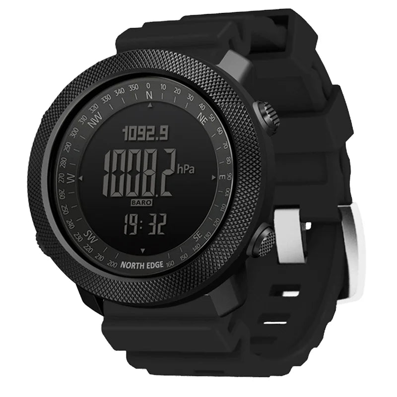 NORTH EDGE Mens Smart Watch Military Army Clock Compass Altimeter Barometer Pedometer Running Digital Smartwatch Waterproof 50m