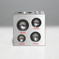 PHYHOO Dapping Block Square with Polished High Carbon Steel Cavities Bell Making Punching Tools Jewelry Making Tools