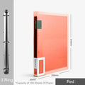 Fashion Colors Ring Binder A4 File Folder Folder 2-Rings Office Document Organizer File Storage A4 Binder Folder With Rings
