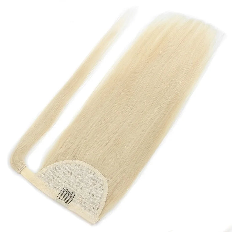 BHF Ponytail Human Hair Remy Straight European Ponytail Hairstyles 100g 100% Natural Hair Horse Tail Clip in Extensions