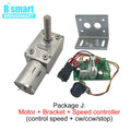 Bringsmart DC Worm Motor 6v 12v Geared Reducer JGY - 370 Self - lock Turbine M8 33mm Length Screw Shaft - View 5 | SAMAG
