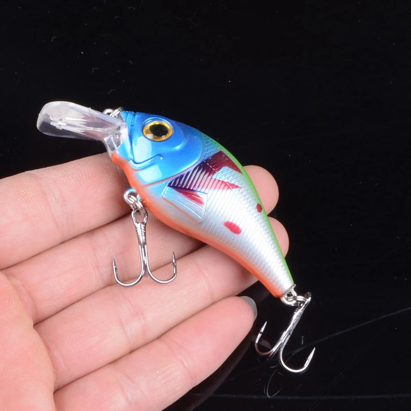 7.5cm 10.2g Hard VIB Lures Fishing Minnow Bait Treble - View 17 | SAMAG