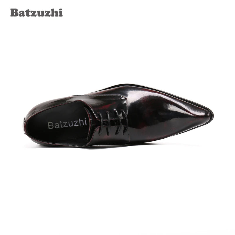 Batzuzhi Genuine Leather Dress Shoes Men for Business, Party and Wedding New Arrival Men's Shoes Zapatos Hombre
