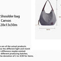 Simple Style Canvas Shoulder Bags For Women Large Capacity Handbag Fashion Shopper Totes Bag High Qualty Purse bolsa feminina