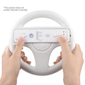 For Nintendo Wii Remote Controller Racing Wheel for Wii Kart Racing Games Controller for Color Game Racing Steering Wheel pink