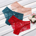 Plus Size S/XL Fashion High Quality Women's Panties Breathable Female Underwear Sexy Lace Lingerie
