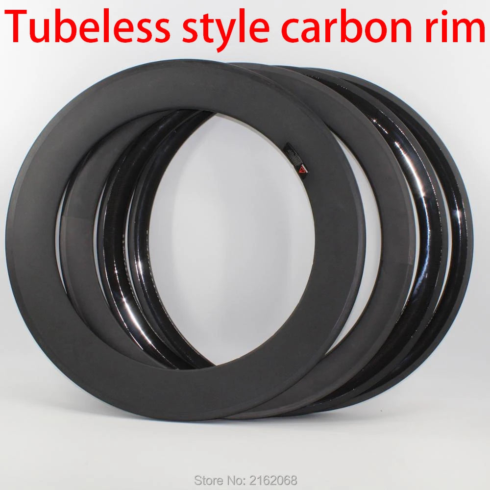 700C 38 50 60 88mm Road bike 3K UD full carbon fibre bicycle wheels carbon clincher tubeless rims U shape 25mm width light New