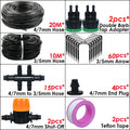 KESLA Garden Automatic Watering Irrigation Kit Elbow Emitter Drip System 4/7MM to 3/5MM Hose for Bonsai Potted Flower Greenhouse