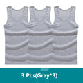 3pcs/lot Man's 100% Cotton Solid Seamless Underwear Brand Clothing Mens Sleeveless Tank Vest Comfortable Undershirt Undershirts