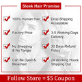 Sleek Brazilian Straight Human Hair Bundles 1/3/4 Pcs Hair Weaving Remy Bundles Human Hair Bone Straight Human Hair Extension