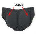 Shapewear Men Body Shapers Hip Lifter Builder Fake Ass Black Padded Panties Elastic Underwear Male Plus Size S-6XL