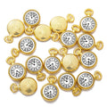 10 pcs Enamel charms antique bronze metal watch pendants fit diy necklace bracelet charms for Jewelry making W80