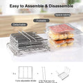 Stainless Steel Sous Vide Rack , 11L Sous Vide Cooker Containers Detachable Dividers Separator for Immersion Circulators
