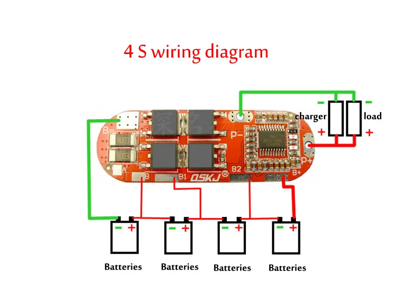 1S/2S/3S/4S/5S Li-ion 18650 Lithium Battery Charger Lipo Cell Module PCB BMS Protection Board For Drill Motor with Balance