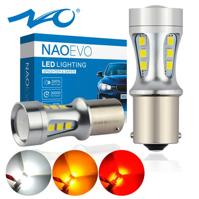 NAO P21W led BAY15D PY21W BA15S White 1300Lm Car Bulb | SAMAG