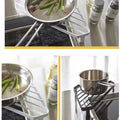 Kitchen triangle pot rack shelf floor corner dish cover storage stove - View 4 | SAMAG