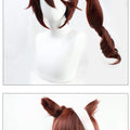 Anime Uma Musume Pretty Derby Tokai Teio Wig Brown ponytail cosplay wig Halloween party wig