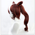Anime Uma Musume Pretty Derby Tokai Teio Wig Brown ponytail cosplay wig Halloween party wig