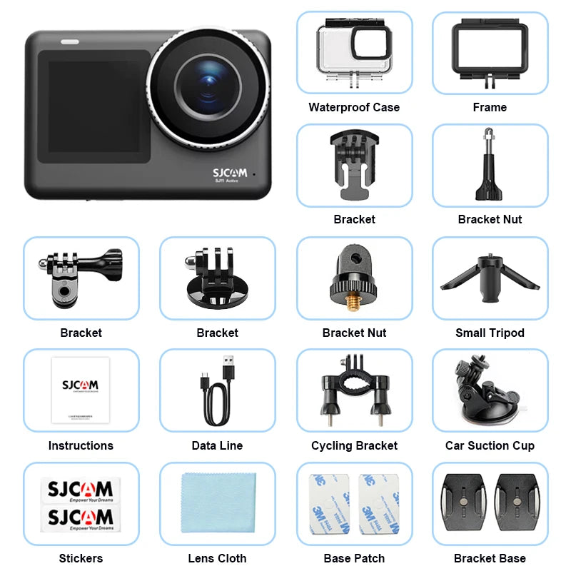 SJCAM Flagship SJ11 Or CAM4 Action Camera 4K 2.33" Touch Screen Waterproof 5G WiFi Active HDR Video action cam camera sport