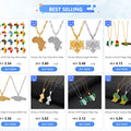 Anniyo Haiti Pendant and Necklace for Women/Girls,Ayiti Items Jewelry of Haiti @068506