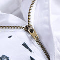 Men's white American flag printed jeans | SAMAG