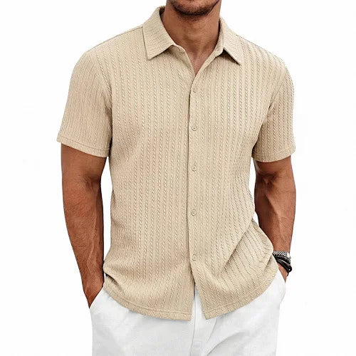 European and American Men's Casual Jacquard Shirt Summer | SAMAG