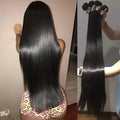 32 Inch Unprocessed Brazilian Virgin Straight Human Hair Bundles Natural Color Silky Smooth Straight Hair Weft 4 Bundles Human Hair Weave Extensions For Ladies