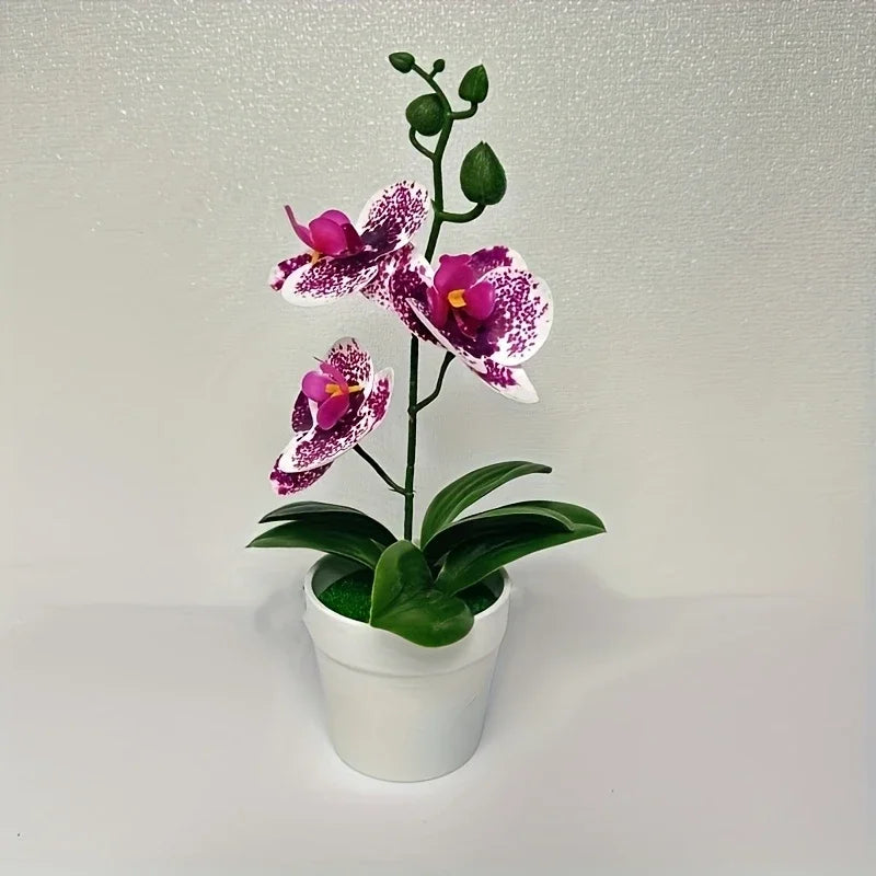 Artificial orchid, home/office decoration - display of living room dining table, entrance flower decoration, not easy to fade