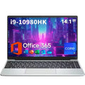2026 New 14.1' Ultra Slim Laptop 16GB RAM 1/2TB SSD Windows 11 Pro Core I9-10980HK Notebook HD Games Office Study Computer