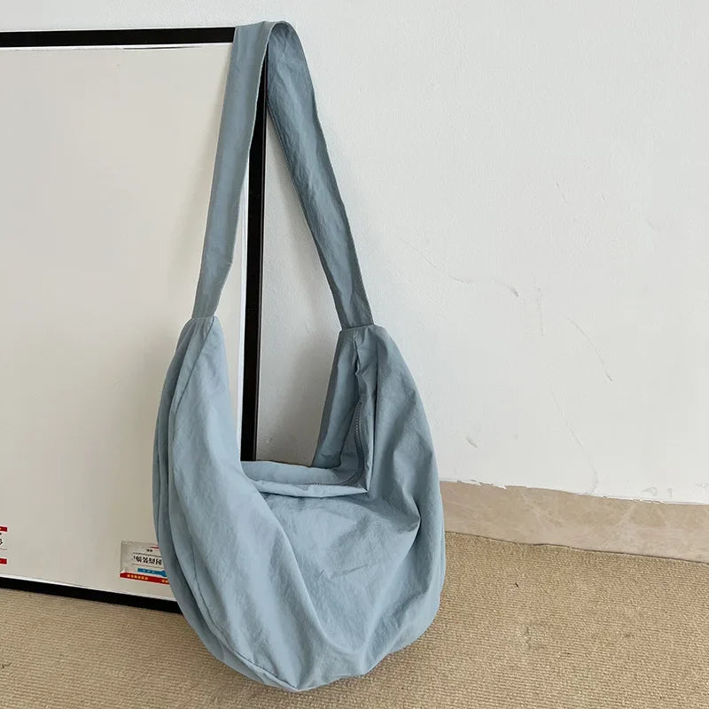 Small Fresh Nylon Crossbody Bag New Fashion Large Capacity Shoulder Bag Japan Style Leisure Hobos Bag Free Shipping Items Women