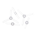 4Pcs 2-Forks 3-Forks Galvanized Fixing Spring Clip Spring Buckle For Fixing Lampshade Shrapnel DIY For Pandent Lamps Lanterns
