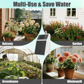 Upgraded Solar Drip Irrigation System Automatic Watering Plants Supplies for Home and Garden Balcony Greenhouse Hanging Plants
