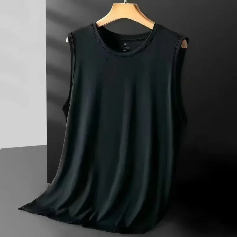 Men's Ice Silk Mesh Vest Lightweight Sports Summer Wear Sleeveless T - shirt Tank Top Casual Fashion - View 9 | SAMAG