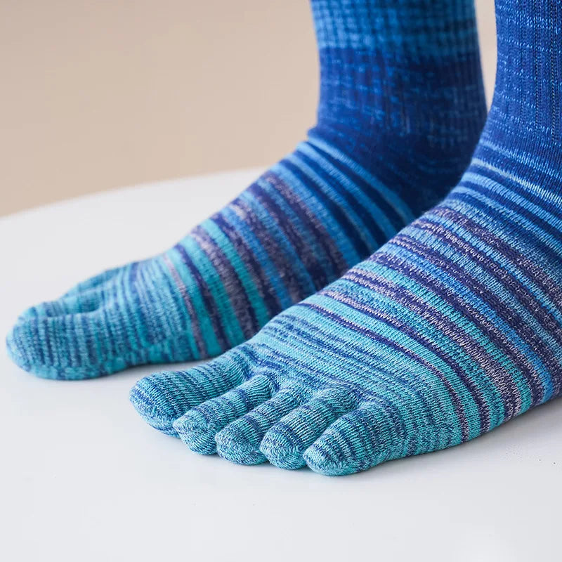 Pairs Man Toe Socks Long Plus Large Size Cotton Colorful | SAMAG