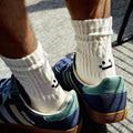 4 Pairs Men's Cotton Work Socks Long Running Breathable | SAMAG