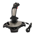 PC Flight Joystick Wired Flight Stick Flight Simulator Control Joystick with Vibration Function Throttle Control for PC Laptop