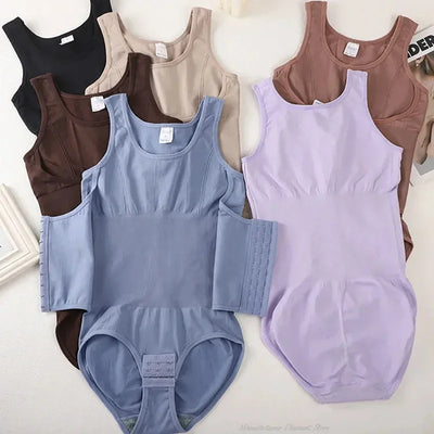 New Bodysuit Shapewear with Zipper Belt Women Tummy | SAMAG