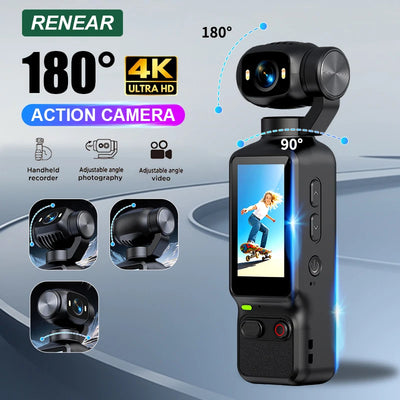 Portable HD 4K Action Camera Manual 90 180 Degree | SAMAG