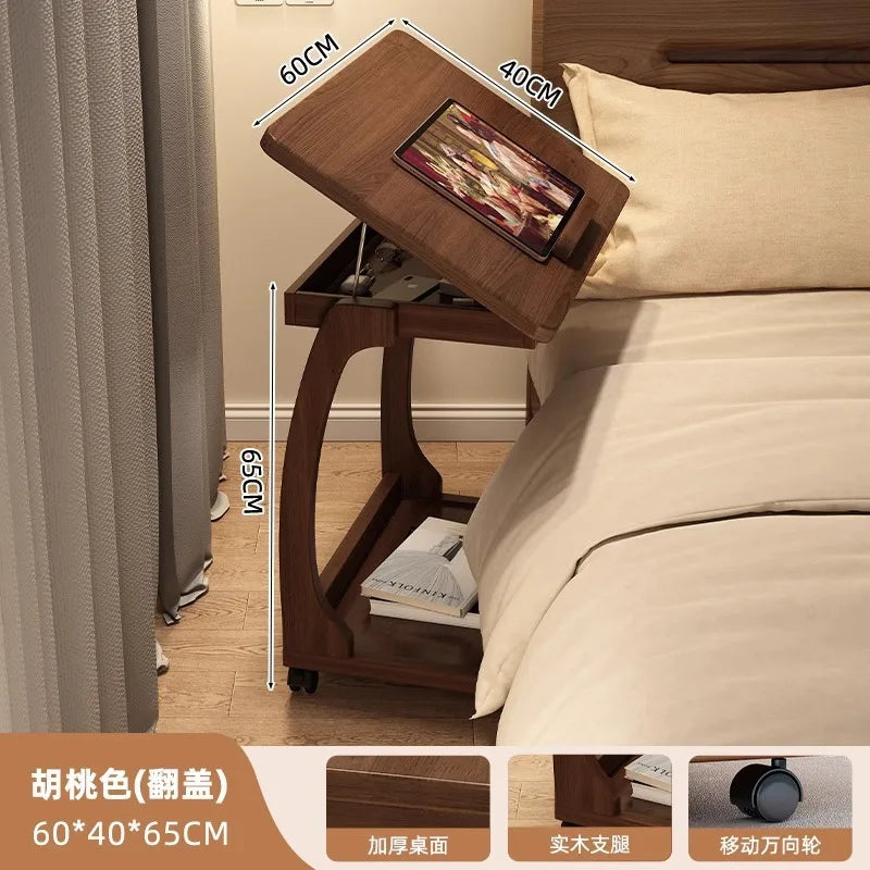 Factory Direct 2026 Bedside table Movable lifting tabl e Bedroom bedside writing ta ble Student home desk Laptop computer tab le