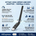 150Mbps Wireless Network Card MT7601 Mini USB WiFi Adapter LAN Receiver Dongle Antenna 802.11 B/g/n for - Visuel 4 | SAMAG