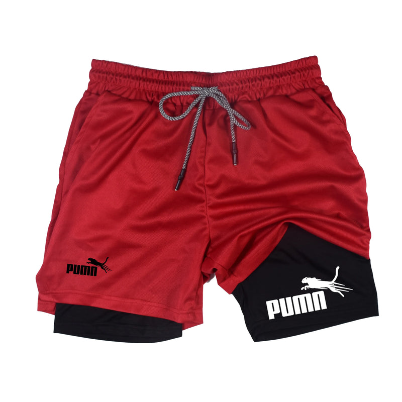 Summer Breathable Two-in-one Double-layer Shorts Men's | SAMAG