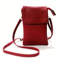 Simple Women's Shoulder Bag With 3-Layer Zipper Soft Leather Crossbody bag Mini Small Bag Wallet With Multiple Compartments Larg