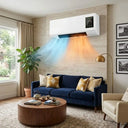 1800W 2-in-1 Wall-Mounted Air Conditioner: Portable Mini AC Unit for Heating & Cooling, Quiet Smart Room Heater with Remote and